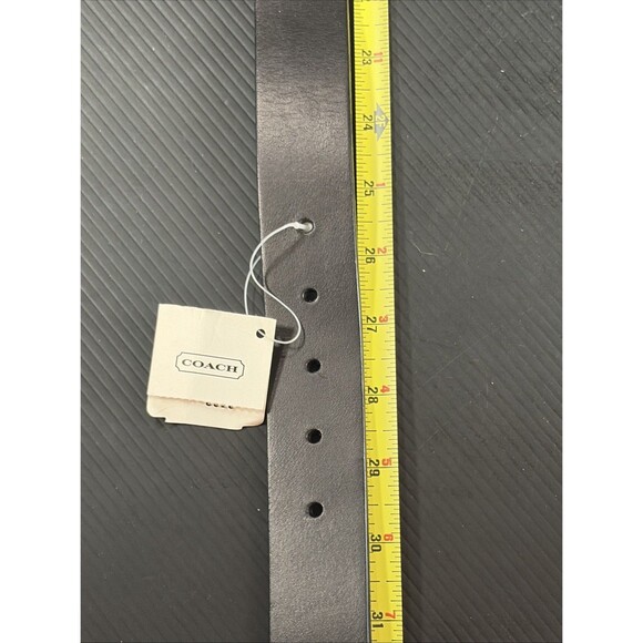 Coach Women\'s Handmade Black Cowhide Leather Belt Size Small 8562 ?? NEW main image 10